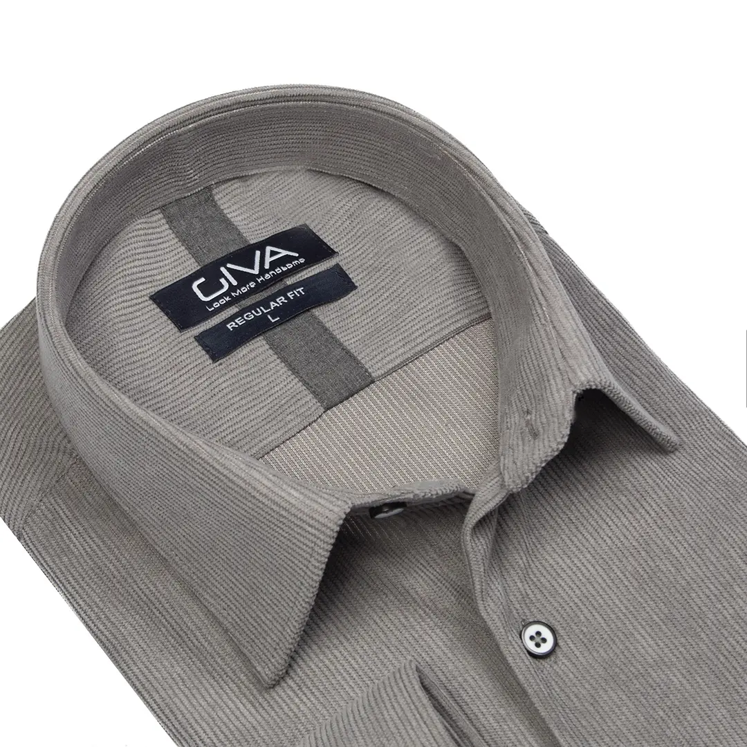 پیراهن مردانه مخمل کبریتی 4443 - Thumbnail 4